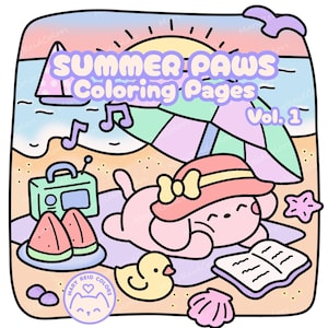 cozy summer coloring book