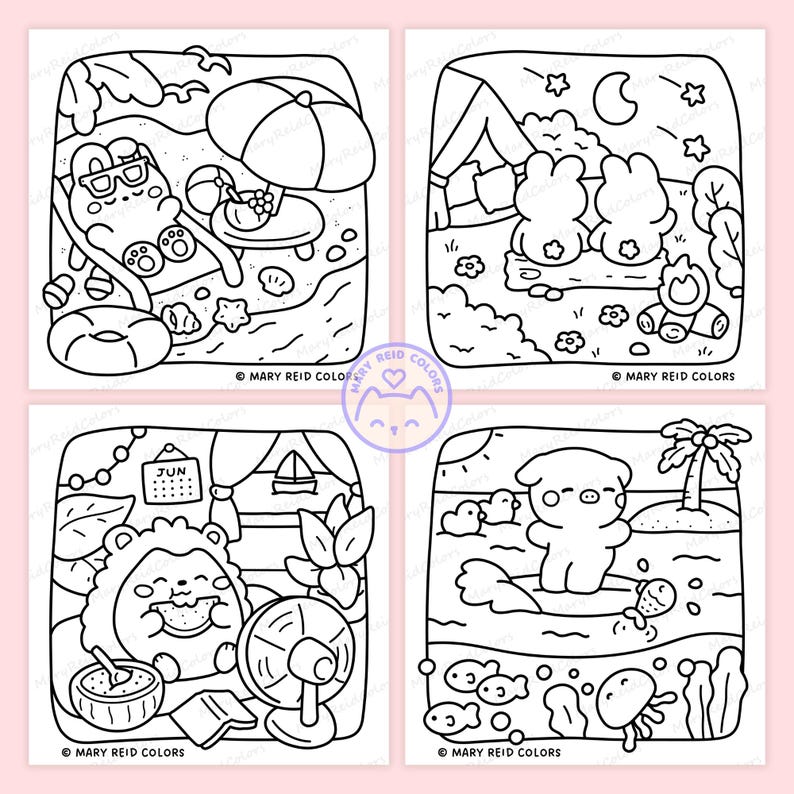 cute animal coloring pages