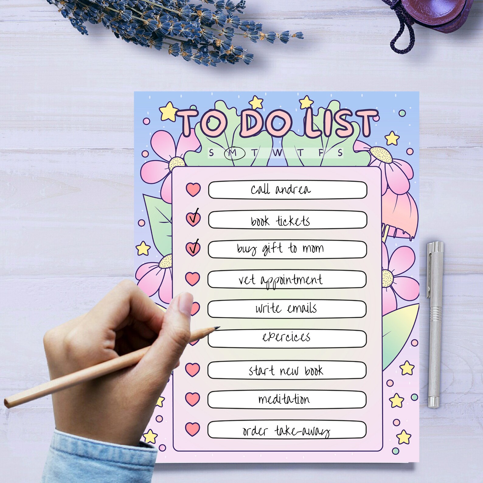 cute-printable-to-do-list-floral-to-do-list-pastel-to-do-etsy