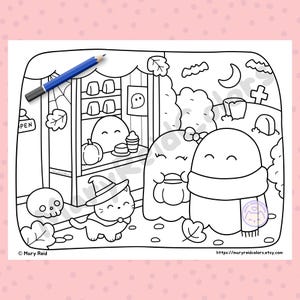 cute ghost coloring book