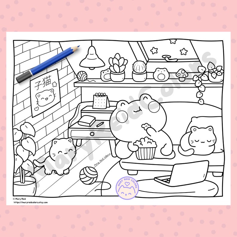 handdrawn coloring pages