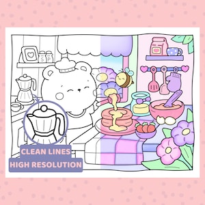 hand drawn coloring book