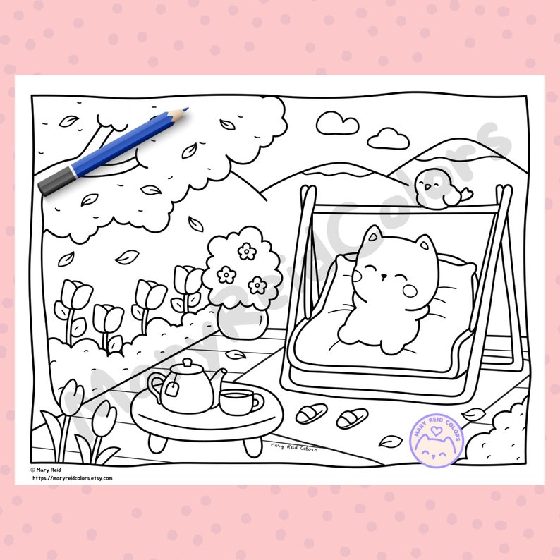 kawaii coloring book