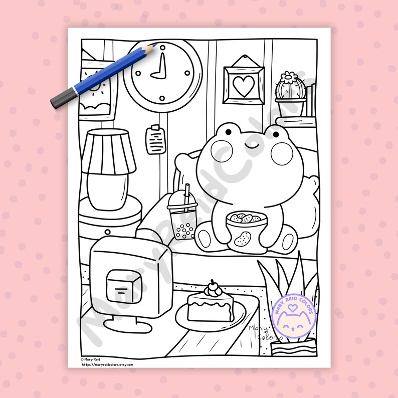 kawaii coloring book
