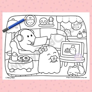 cute halloween coloring