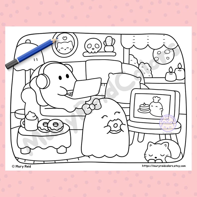 cute halloween coloring