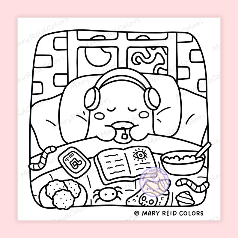cozy coloring pages