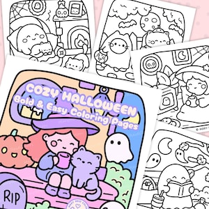 bold and easy halloween coloring book