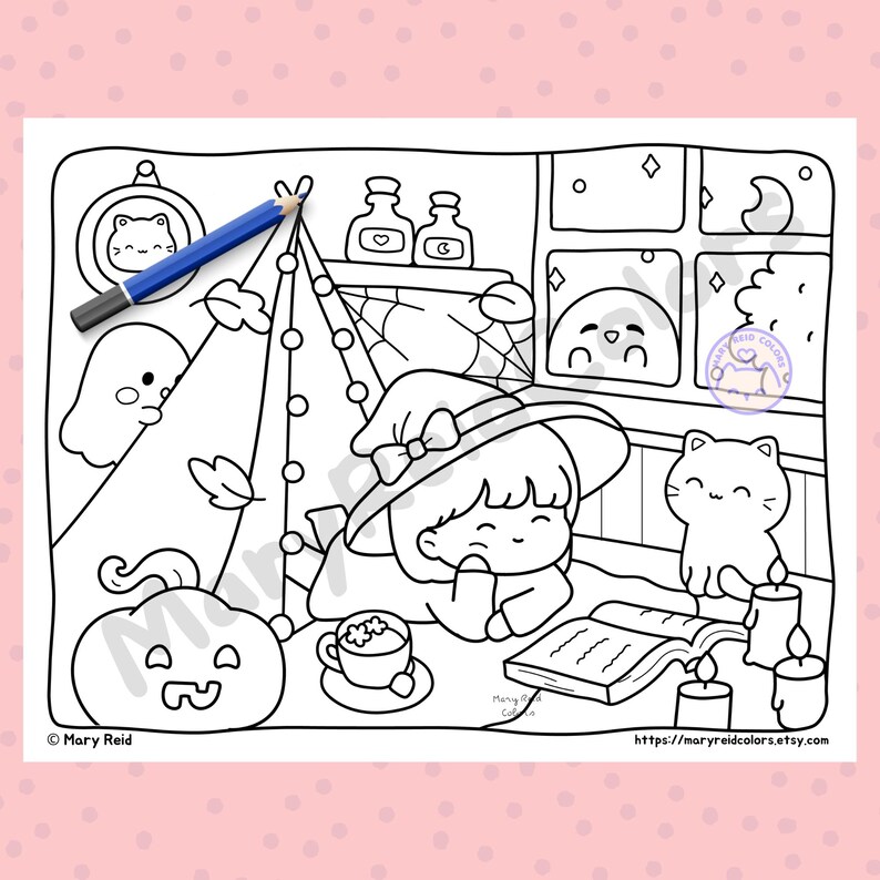 Halloween coloring book