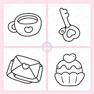 simple valentine coloring pages