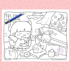 spooky coloring book