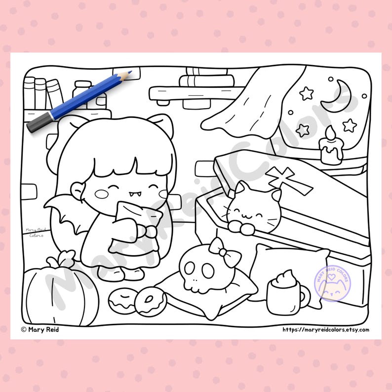 spooky coloring book