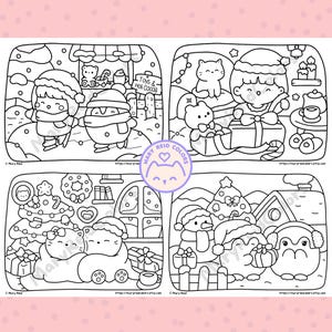 cute Christmas coloring pages
