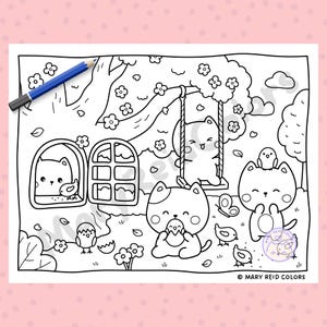 cute easter coloring