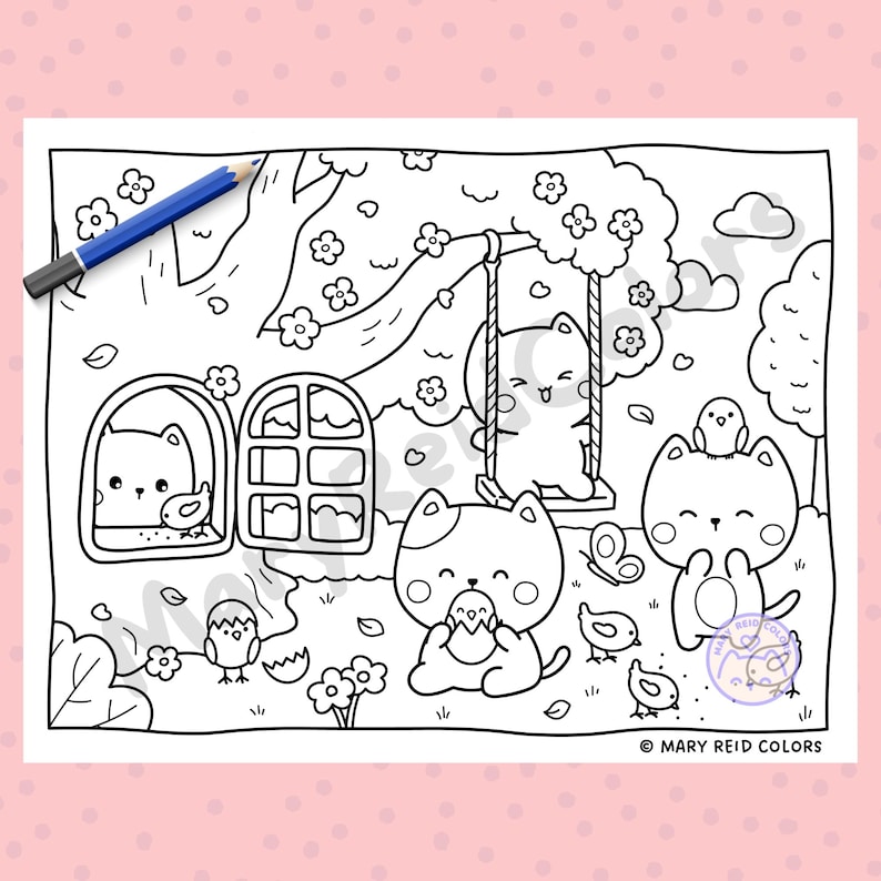 cute easter coloring