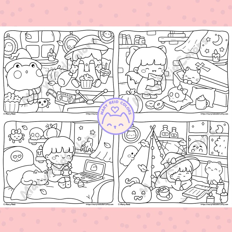 cute Halloween coloring pages