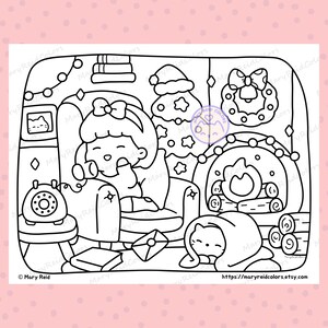 cute Christmas coloring pages