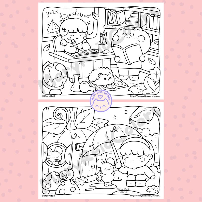 cute and cozy coloring pages