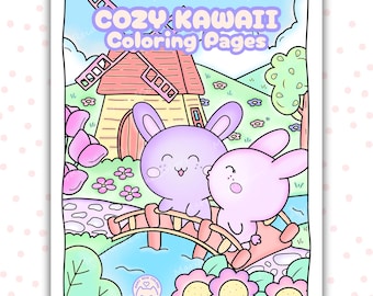 Libro para colorear kawaii: páginas imprimibles para adultos y niños (PDF)
