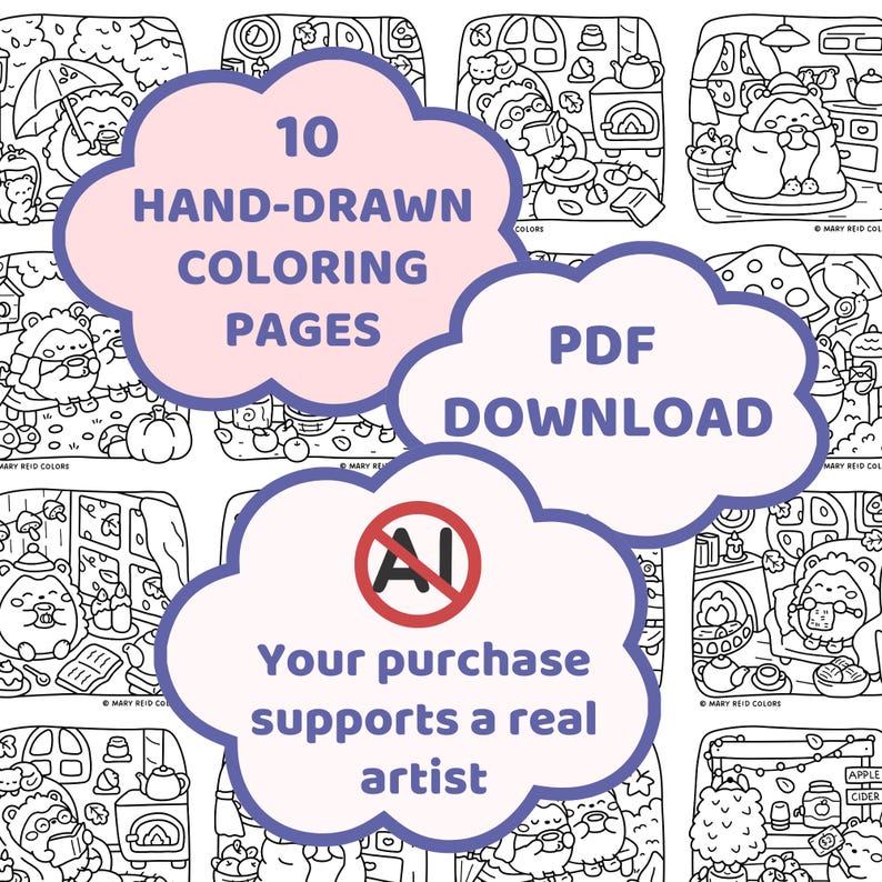 cozy season coloring book
