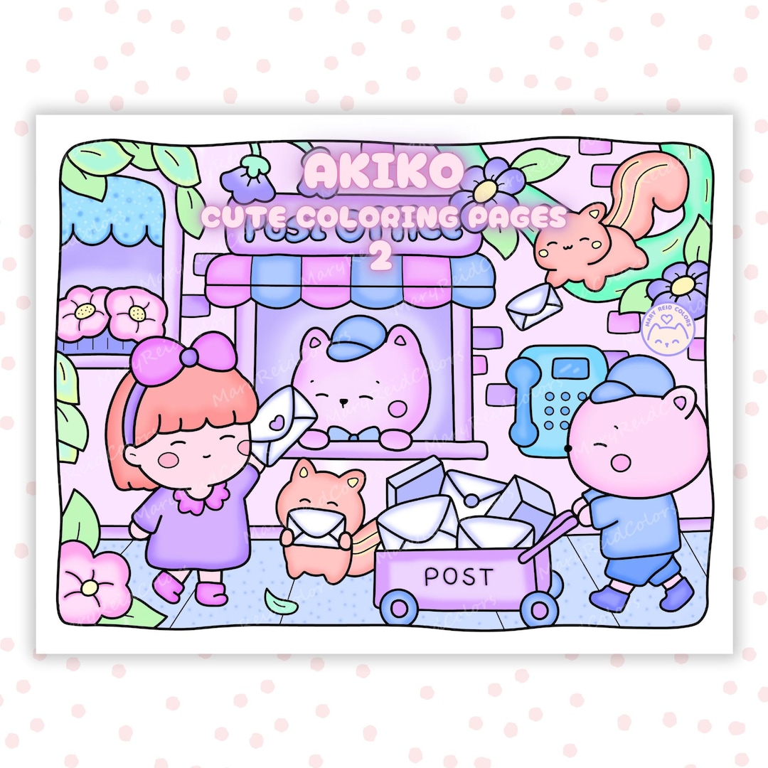 Cozy Coloring Pages, Relaxing Coloring Book, Aesthetic Coloring Pages