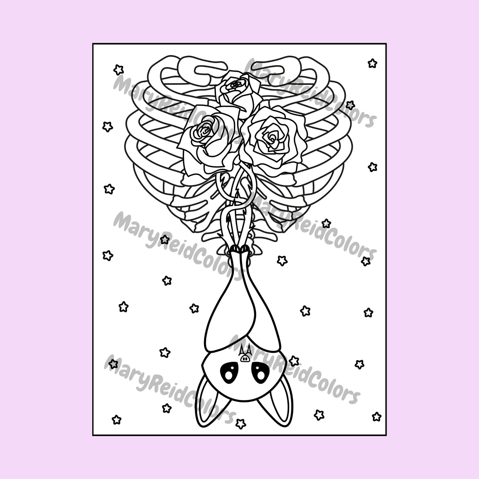 Creepy Kawaii Coloring Pages Cute and Creepy Coloring Pages - Etsy