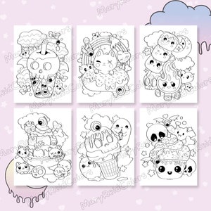 cute pastel goth coloring pages