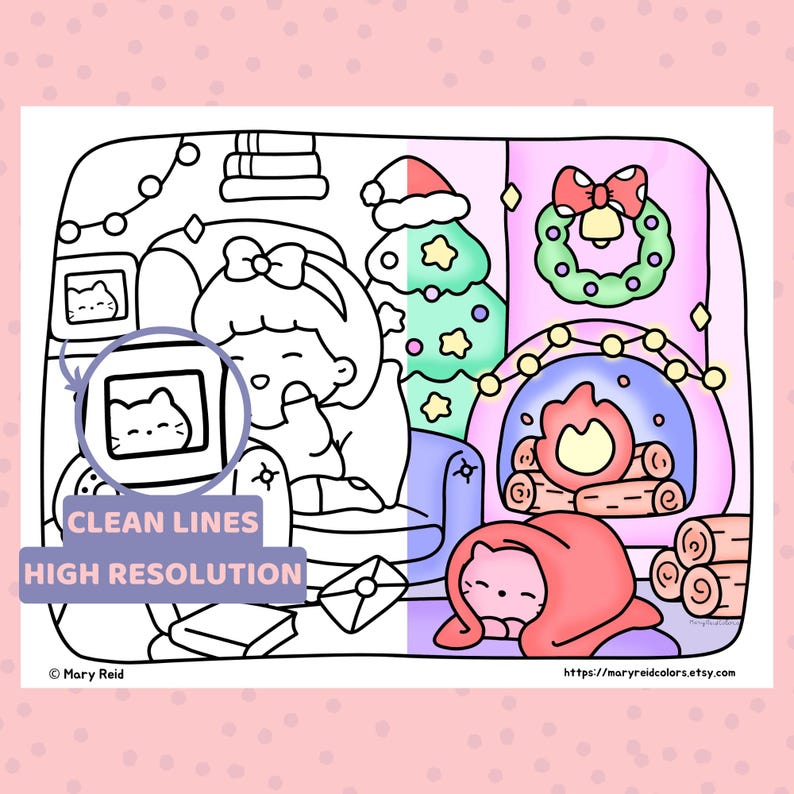 Christmas coloring pages for kids
