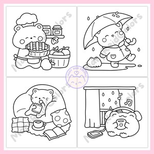 autumn coloring pages
