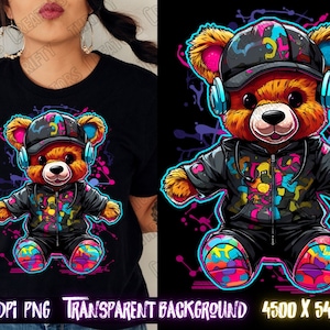 Teddy Bear Png for Colorful Png Design. Shirts and Sublimation Designs ...