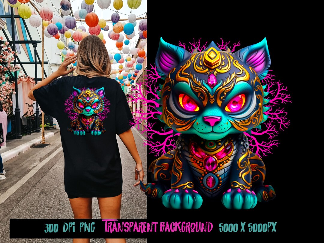 Graffiti Cat for T Shirt Graphics, DTF Designs and Clipart - High ...