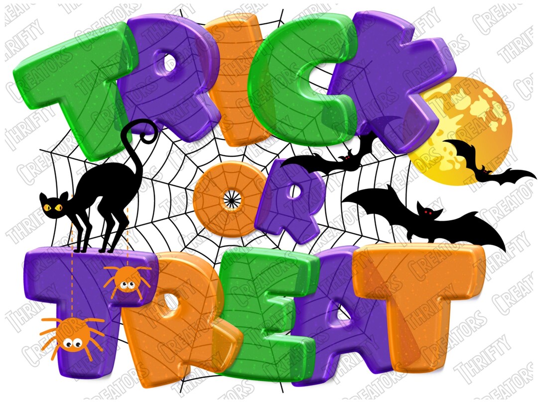 Trick or Treat, Cute Halloween Png, Halloween Cute Png, Spooky Png ...