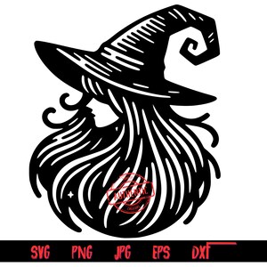 Witch 2 SVG Bundle enthält png -, svg -, dxf -, eps - und jpg-Dateien, Halloween-Designs, Hexe, Thrifty Creators Exclusive Design 8.9.2024