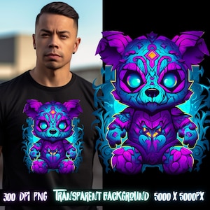 Dtf png, png voor shirt, teddybeer png voor t-shirtontwerpen, png voor sublimeren, shirtontwerpen, hiphop png, dtf-ontwerpen, Thrifty Creators