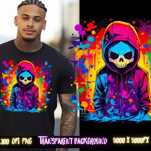 Graffiti Skullboy, hip hop png, urban streetwear, png files, t shirt designs, sublimation t-shirt, commercial use, hoodie designs, graffiti