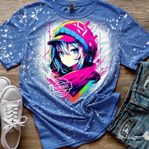 Anime transparent png file Streetwear shirt Mashup for direct to film, print on demand, sublimation designs.Design anime, japanese anime png.  Copyright Thrifty Creators