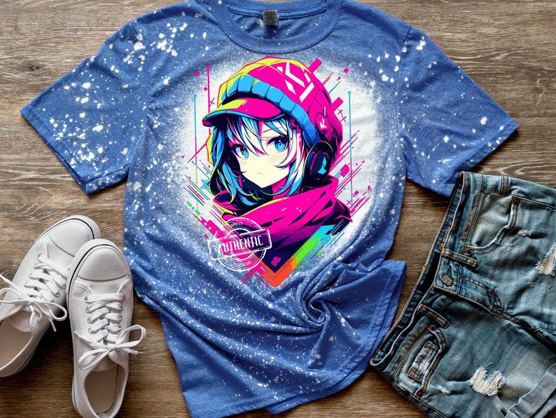 Anime transparent png file Streetwear shirt Mashup for direct to film, print on demand, sublimation designs.Design anime, japanese anime png.  Copyright Thrifty Creators
