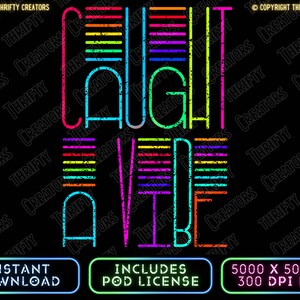 Solo buenas vibras, PNG retro, diseño de camiseta retro, PNG colorido, Descargas de diseños, Clipart PNG, Diseño colorido / captó una vibra