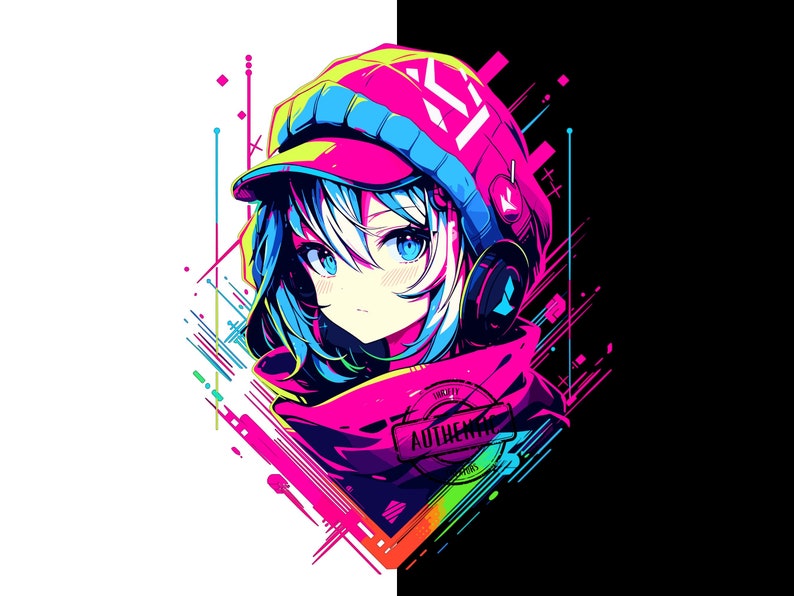 Anime transparent png file Streetwear shirt Mashup for direct to film, print on demand, sublimation designs.Design anime, japanese anime png.  Copyright Thrifty Creators