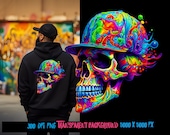 Graffiti Skull Premium Graphic, Streetwear Designs, Urban