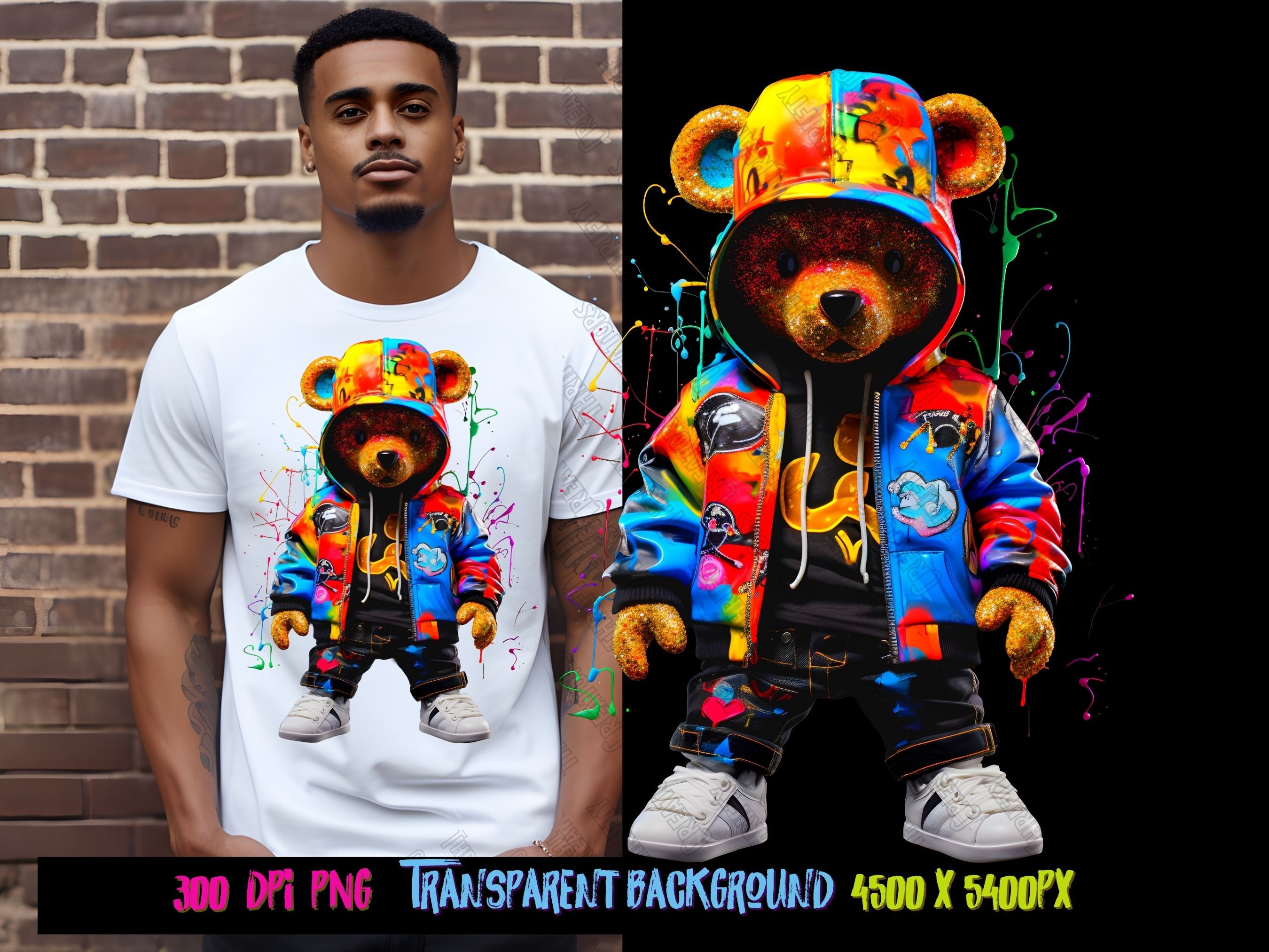 Teddybear Png Grap Hic, T-t-shirt Design, Designing T-shirts, Dtf