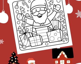 Christmas Digital Coloring Pages