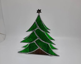 Stained Glass Christmas Tree Votive Holder | Holiday Decorations