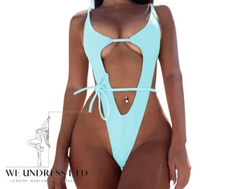 Baby blue body suit