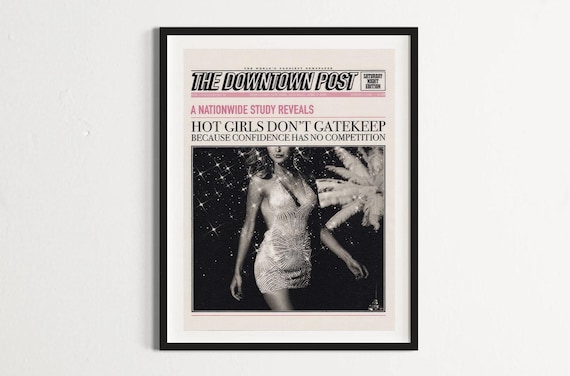 Downtown post poster