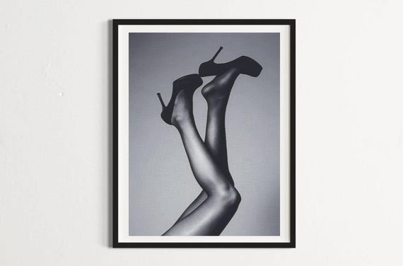 Vintage B&W heels