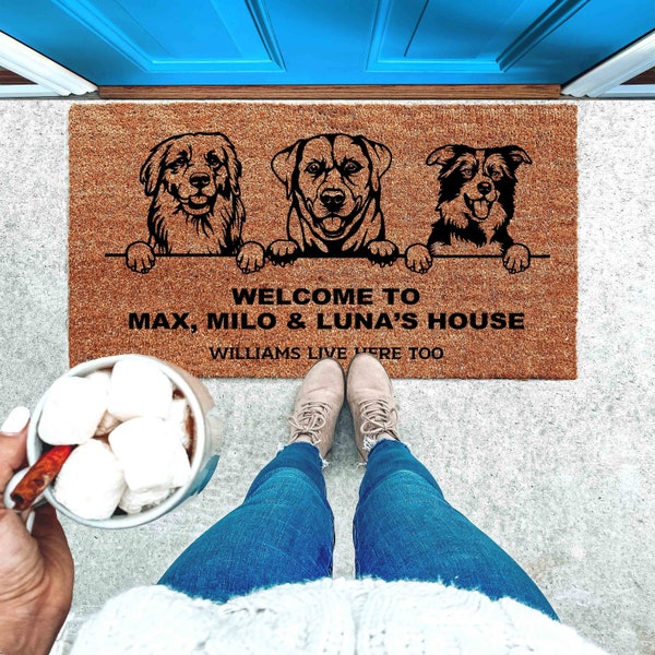 Custom Dog Doormat Etsy