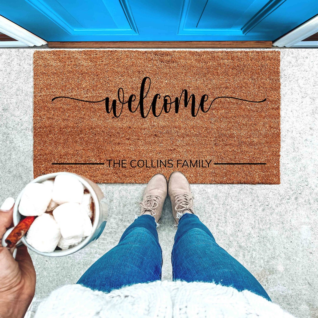 the Collins Family Doormat Doormat House Etsy