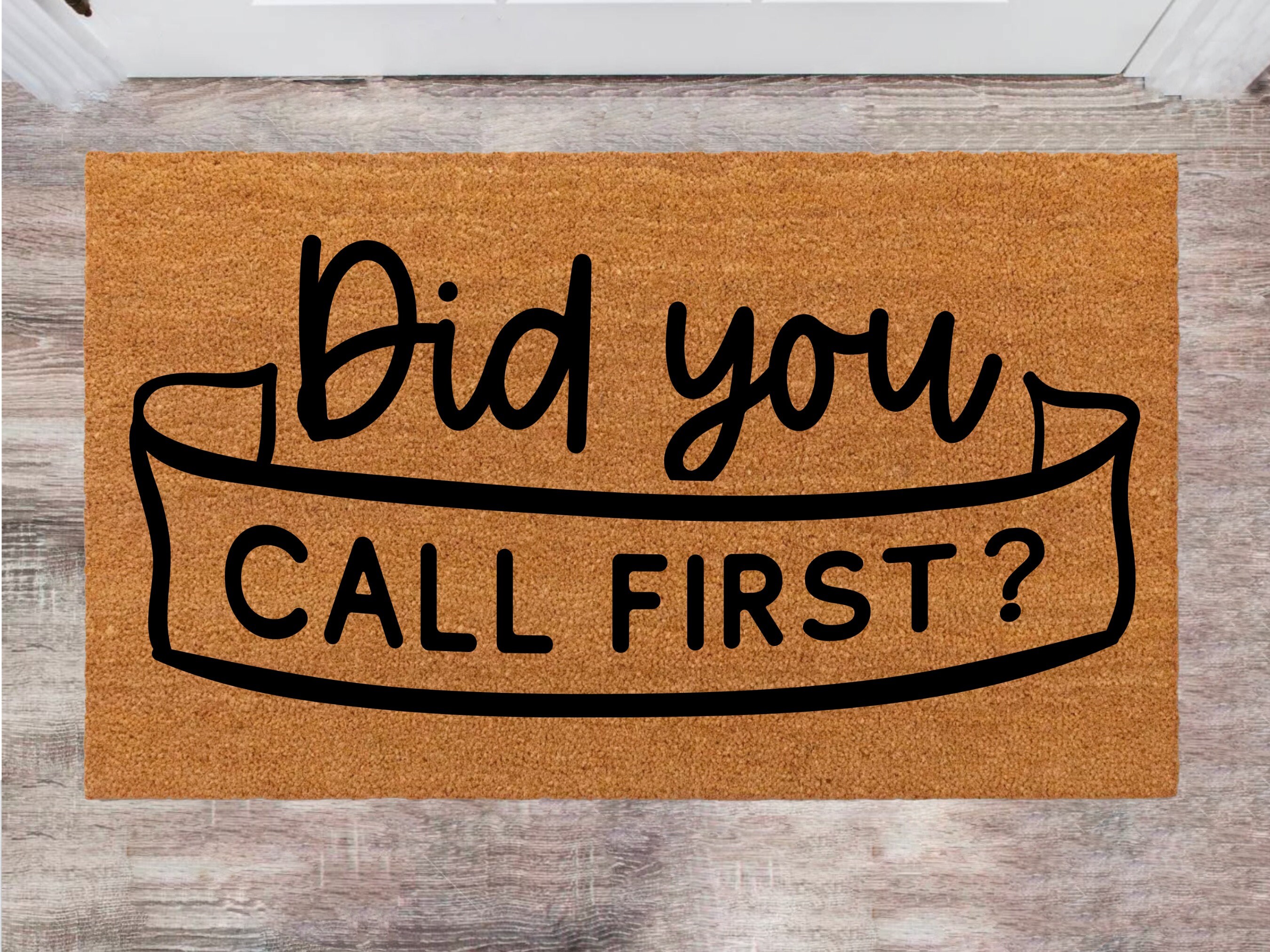 Did You Call First Custom Cute Doormat Family Name Rug Etsy