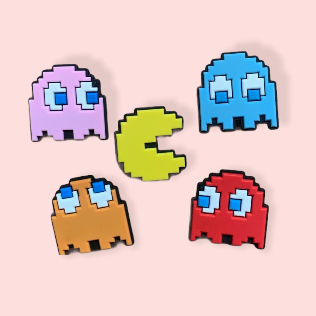 Pacman Shoe Charms Set of 5 - Etsy